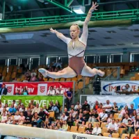 Lucija Hribar zmagi na bradlji danes dodala &scaron;e srebro na gredi, Beno Kunst bronast na preskoku (FOTO)