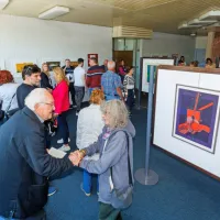 Z razstavo Apollonio 90 je zaživel kulturni kotiček Primorskih 
novic v Šalari. 