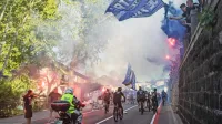 Bistričani so Deželaku junaku in njegovi ekipi pripravili  ganljiv, 
veličasten in nepozaben sprejem. 
