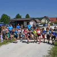 Na krajše proge so se množično podali otroci - pretežno učenci 
Osnovne šole iz bližnjega Črnega Vrha nad Idrijo.