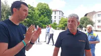 Borut Mihelj, Samo Kosmač in Salvatore Gambitta (z leve) so 
včeraj predstavili podrobnosti same vaje. 