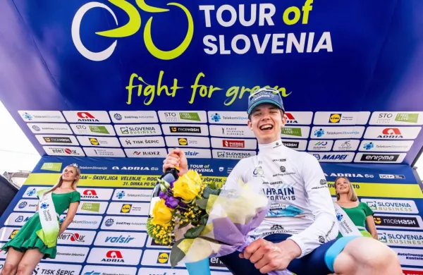 Jakob Omrzel  se je razveselil bele majice in četrtega mesta v 
skupnem seštevku dirke po Sloveniji. 
