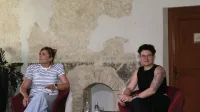 Beatrice Salvioni (desno) se je pogovarjala z novinarko Martino 
Vocci.