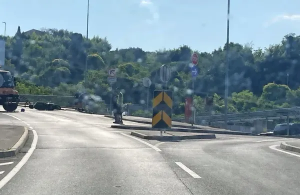  Prometna nesreča na klancu od Bernardina proti Piranu