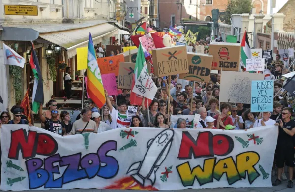 Protest v Benetkah