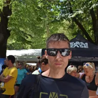 Matej Kolenc iz Vrhpolja, najboljši Primorec na 15 kilometrov.