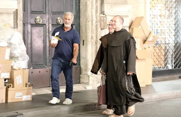 Mel Gibson se je nedavno mudil v Rimu.