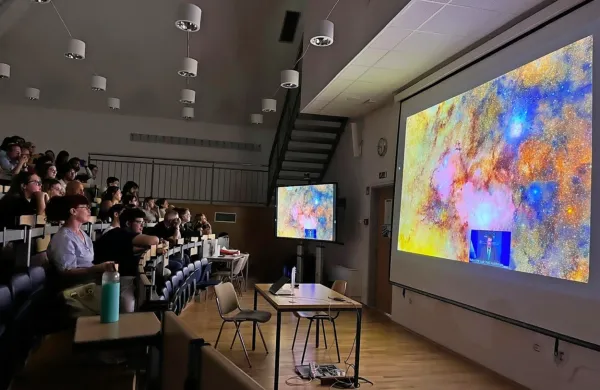 Objavo prvih posnetkov najzmoglivejšega teleskopa na svetu, 
Observatorija Vera C. Rubin, so spremljali tudi študentje Univerze 
v Novi Gorici. 