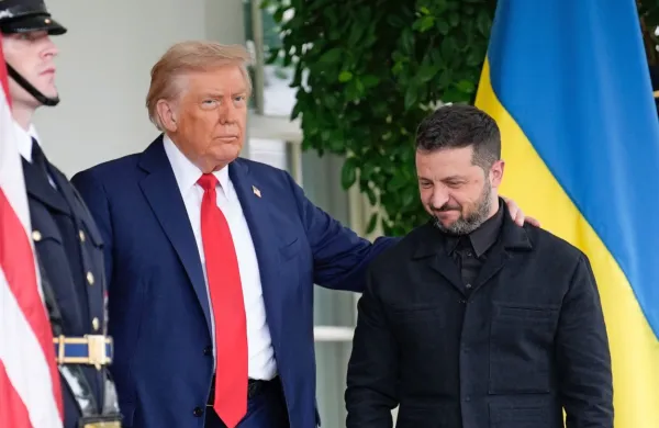 Dronald Trump je v Beli hiši sprejel tudi Volodimirja Zelenskega.