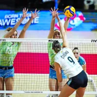 Blok Nike Milošič in Lorene Lorber Fijok je ustavil najboljšo 
Argentinko Bianco Cugno.