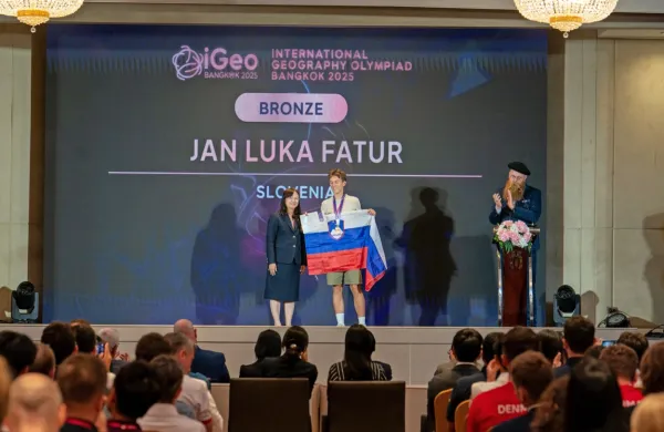 Žan Luka Fatur je na geografski olimpijadi odnesel bronasto 
medaljo.
