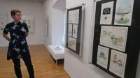 Bevkove spominske dneve je uvedla idrijska knjižnica z jagodnim 
izborom ilustracij slovitega Marjana Mančka. Razstava v galeriji 
Magazin bo na ogled do oktobra.