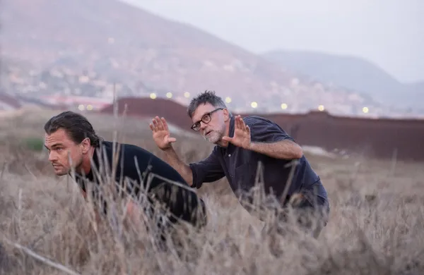 USA. Leonardo DiCaprio and Paul Thomas Anderson filming a scene from (C)Warner Bros. new movie: One Battle After Another (2025). Plot: When their evil enemy resurfaces after 16 years, a group of ex-revolutionaries reunites to rescue one of their own's daughter.,Image: 1040199715, License: Rights-managed, Restrictions: Supplied by Landmark Media. Editorial Only. Landmark Media is not the copyright owner of these Film or TV stills but provides a service only for recognised Media outlets., ***HANDOUT image or SOCIAL MEDIA IMAGE or FILMSTILL for EDITORIAL USE ONLY! * Please note: Fees charged by Profimedia are for the Profimedia's services only, and do not, nor are they intended to, convey to the user any ownership of Copyright or License in the material. Profimedia does not claim any ownership including but not limited to Copyright or License in the attached material. By publishing this material you (the user) expressly agree to indemnify and to hold Profimedia and its directors, shareholders and employees harmless from any loss, claims, damages, demands, expenses (including legal fees), or any causes of action or allegation against Profimedia arising out of or connected in any way with publication of the material. Profimedia does not claim any copyright or license in the attached materials. Any downloading fees charged by Profimedia are for Profimedia's services only. * Handling Fee Only ***, Model Release: no, Credit line: Supplied by LMK/Landmark/Profimedia