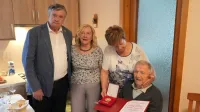 S presenečenjem so Alojzu Sedmaku polep&scaron;ali 101. rojstni dan