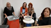 Ustanoviteljice Kreativnega centra Natalija Korent, Biserka Jarc, Sara Brkič in Teira U&scaron;aj so bile nad odzivom obiskovalcev navdu&scaron;ene.