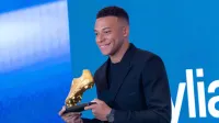 Real Madrid CF's Kylian Mbappe receives the Golden Boot 2024-25. October 31, 2025. (ALTERPHOTOS/Acero) - Photo: Acero/Alterphotos/Psnewz/SIPA /00316804_0020//Credit:PSNEWZ/SIPA/2510311732,Image: 1049443444, License: Rights-managed, Restrictions:, Model Release: no, Credit line: PSNEWZ/Sipa Press/Profimedia