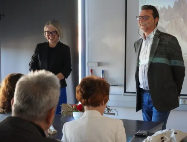 izr. prof. dr. Martina Blečić Kavur in prof. dr. Aleksander Panjek