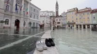 Piran, plima, poplava