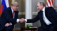 Donald Trump (levo), Vladimir Putin, Helsinki, ZDA, Rusija, predsednika
