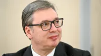 Rusija, Moskva.Obisk srbskega predsednika Aleksandra Vucica v Moskvi, kjer se je srecal z ruskim predsednikom Vladimirjem Putinom.Srbski predsednik Aleksandar Vucic.