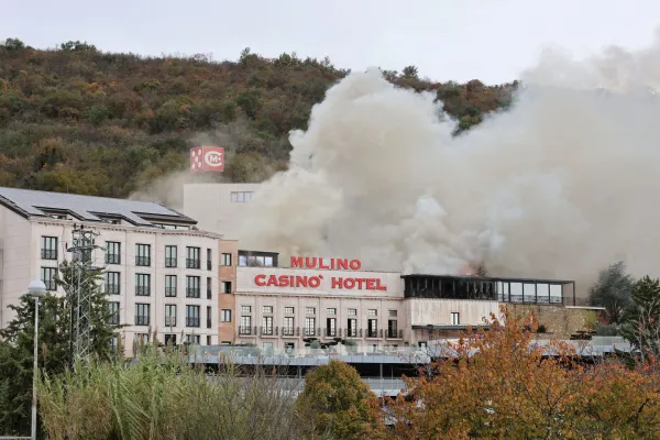 Danes zjutraj je zagorelo v Casino Mulino.