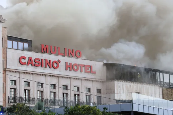 Danes zjutraj je zagorelo v Casino Mulino.