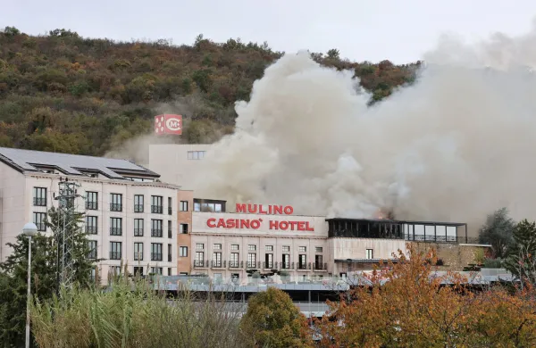 Danes zjutraj je zagorelo v Casino Mulino.
