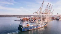 Aknoul ladja, francoski ladjar CMA CGM, ladja RO-RO,