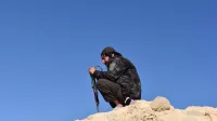 Talibanski stražar na trdnjavi Shak-e-Gholghola