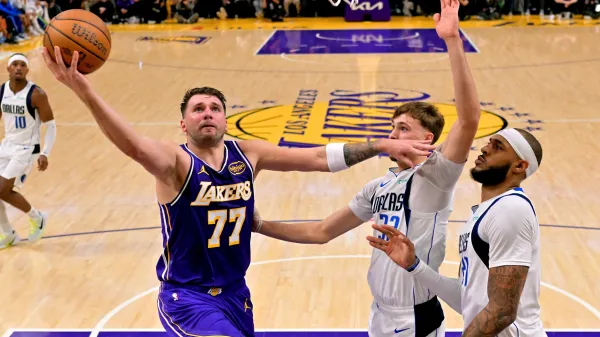 Luka Dončić je zjutraj zaigral proti svojemu nekdanjemu klubu Dallas Mavericks.
