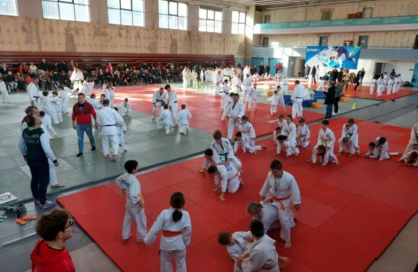 V Gorici se je srečalo 150 mladih judoistov iz Gorice in Nove Gorice.
