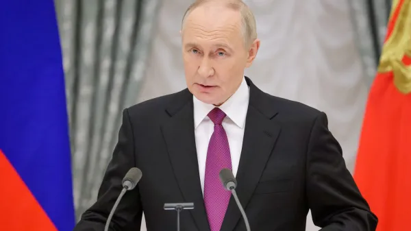 Ruski predsednik Putin je obtožil Evropp, da nima "miroljubne agende".