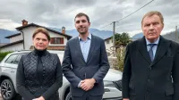 vlada, ministri, Posočje, Tolmin, od leve - Alenka Bratu&scaron;ek, Alen Červ
