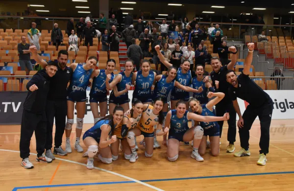 Zmaga Nova Gorica gen i volley odbojka evropski pokal proti Pirana Brusno Slova&scaron;ka