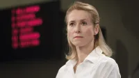 Belgija, Bruselj.Visoka zunanjepoliticna predstavnica unije Kaja Kallas na novinarski konferenci po tedenski seji komisije.