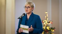 Ljubljana, Predsedniska palaca.Predsednica republike Natasa Pirc Musar je ob svetovnem dnevu clovekovih pravic priredila slovesnost, na kateri je podelila tretje priznanje predsednice republike za delo na podrocju clovekovih pravic.