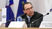 Ljubljana, Center Evropa. Okrogla miza Slovenske tiskovne agencije in ministrstva za zunanje zadeve ob 20. obletnici mednarodnega priznanja Slovenije na temo Vzorna ucenka pred novimi mednarodnimi izzivi. Veleposlanik na zunanjem ministrstvu Bozo Cerar. Foto: Stanko Gruden/STA