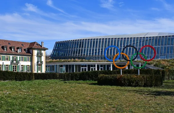 Sedež Mednarodnega olimpijskega komiteja v &Scaron;vici.