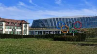Sedež Mednarodnega olimpijskega komiteja v &Scaron;vici.
