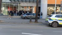 Evakucija dijakov Gimnazije Nova Gorica v bližnjo telovadnico.