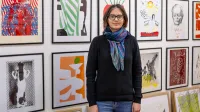 Mojca Grmek, kustosinja in vodja galerije Hi&scaron;a kulture v Pivki.