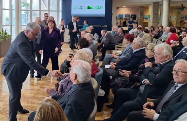 80 let ZDUS Zveza dru&scaron;tev upokojencev Slovenije, srečanje Hotel Delfin Izola, 30.1.2026