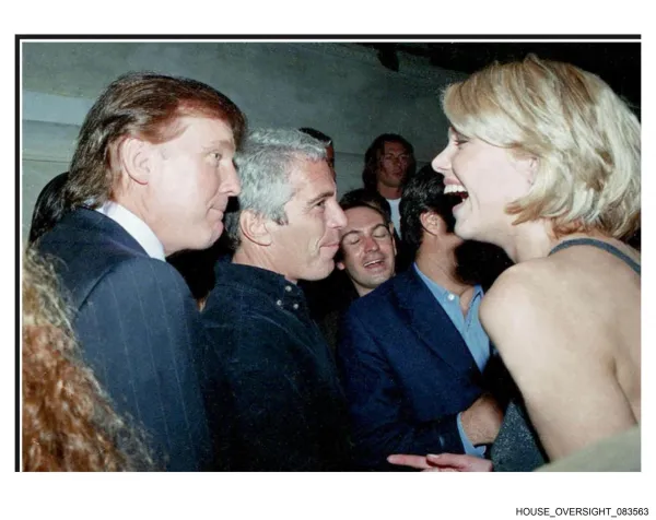 Ameri&scaron;ki predsednik ZDA in serijski posiljevalec Jeffrey Epstein.