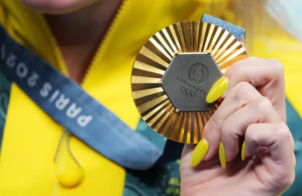 Francija, Pariz.Poletne olimpijske igre 2024 v Parizu.Zlata olimpijska medalja.