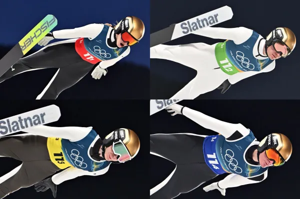 Nika Vodan, Anže Lani&scaron;ek, Nika Prevc, Domen Prevc