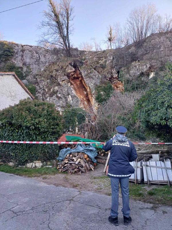 Črnotiče, skalni podor, 18. 2. 2026
