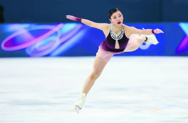 Japonska umetnostna drsalka Kaori Sakamoto je osvojila srebrno medaljo.
