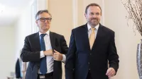 Poslanca italijanske in madžarske narodne skupnosti Felice Ziza (levo) in Ferenc Horvath