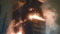 Hrvaska, Zagreb.V stolpnici Vjesnika v Zagrebu je izbruhnil pozar, ki je zajel vec nadstropij in ostresje stavbe.
