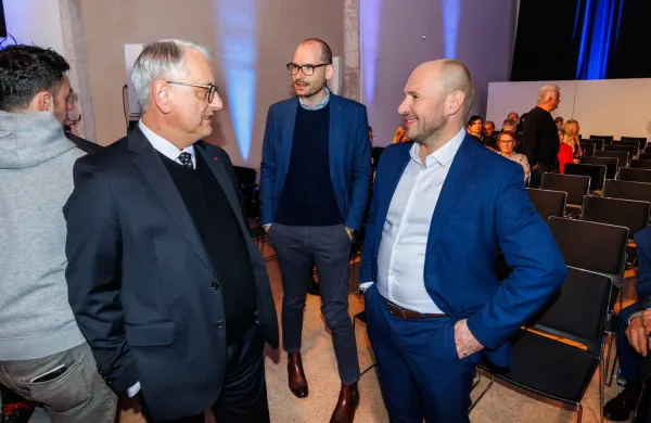 Koper, 24.2.2026Volitve 2026, Državnozborske volitve, Soočenje, Predsedniki strank, POP TVMatjaž Han in Jernej Vrtovec